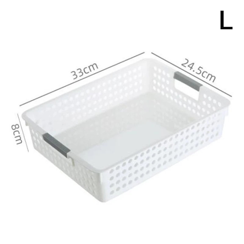 Household Hollow Out Storage Basket For Miscellaneous Toys And Cosmetics Desktop Minimalist Plastic Storage Basket