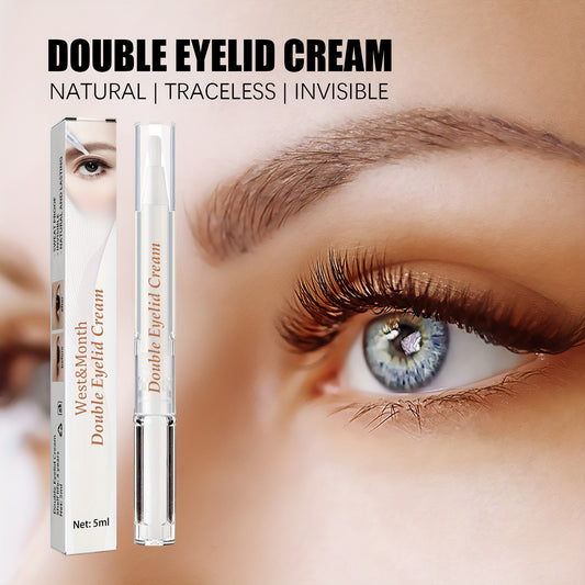 0.17oz Double Eyelid Setting Cream Long Lasting Waterproof Beauty Eye Cream Quick Drying Big Eyes Traceless Invisible Cream