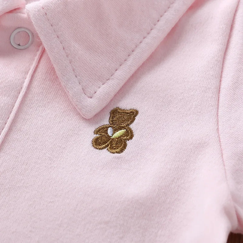 2021 Newborn baby clothes Romper summer Baby boy clothes solid color 5 color jumpsuit baby Girl clothes 0-12 months