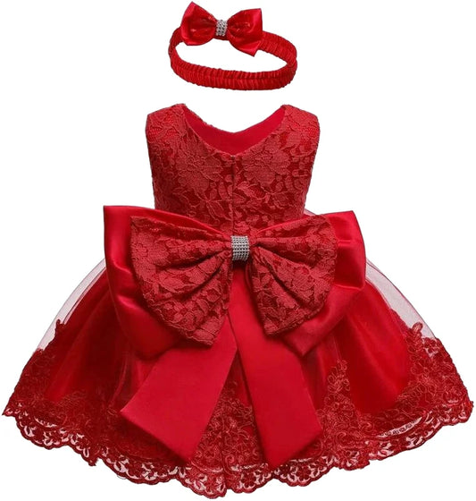 YOKIDS Latest Children Dress Designs Girls Dresses Newborn Baby Clothes Infant Kids Baptism Christening Frock 1 Years Old