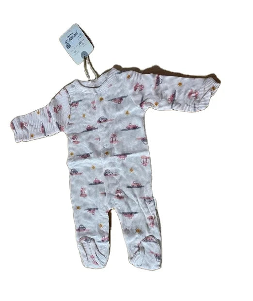 Wholesale Autumn and Winter Printing Long Sleeve Baby Onesie Newborn Baby Clothes Clothing Thick Pajamas
