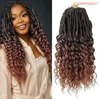 14-30inch DEEPNULocs Synthetic Dreadlock Crochet Wig High Temperature Fiber Hair Extension Celebrity Style with Loose Ends