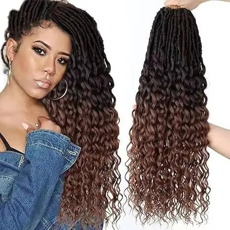 14-30inch DEEPNULocs Synthetic Dreadlock Crochet Wig High Temperature Fiber Hair Extension Celebrity Style with Loose Ends