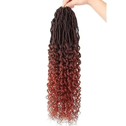 14-30inch DEEPNULocs Synthetic Dreadlock Crochet Wig High Temperature Fiber Hair Extension Celebrity Style with Loose Ends
