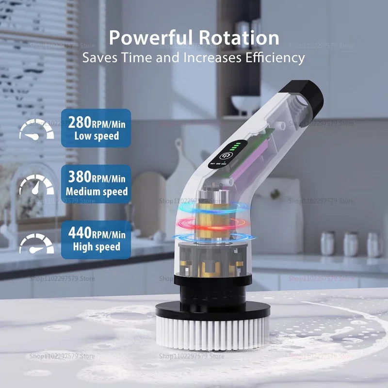 9 in 1 Multifunctional Handheld Electric Cleaning Brush