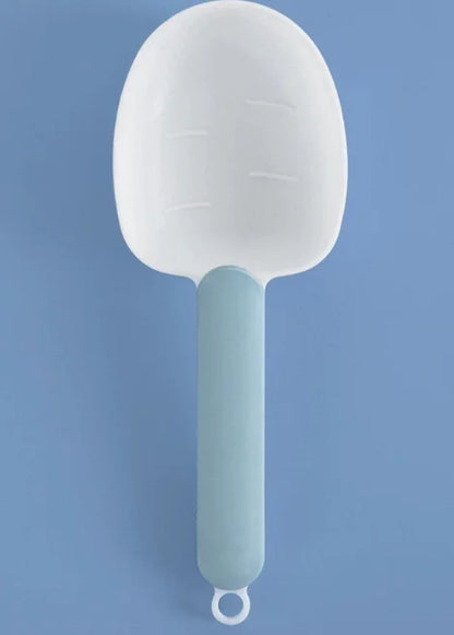 Pet Food Scoop with Ergonomic Bag Clip Handle for Cats Puppies and Small Dogs Measuring Scoop