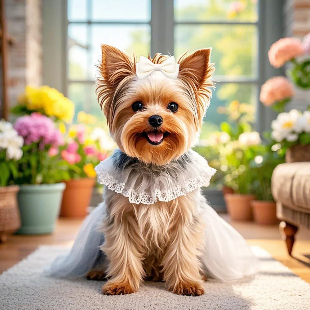 2PCS Pet Hair Clips For Dogs Pet Dog Bows With Metal Clip Large Dog Bows Hair Accessories Dog Bowknots Pet Supplies