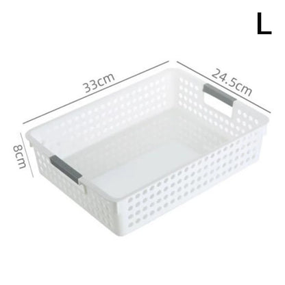 Household Hollow Out Storage Basket For Miscellaneous Toys And Cosmetics Desktop Minimalist Plastic Storage Basket