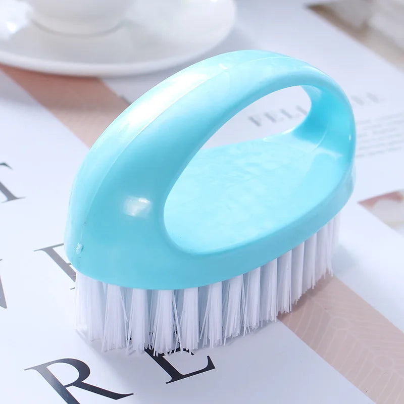 Household Cleaning Brush Candy-colored Laundry Brush Egg-shaped Shoe Brush Universal Cleaning Brush Clothing Brush Cleaning Tool
