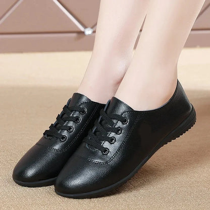 2025 Women Flats Shoes Women Genuine Shoes Walking Shoes Spring Casual Flat Shoes Women Non Slip Shoes Nursing Shoes For Women