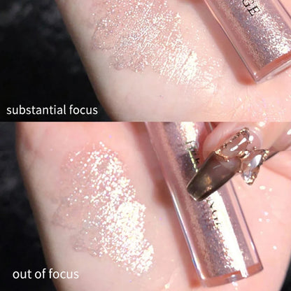 Eye shadow liquid pearlescent fine shiny film high gloss sleeping silkworm brightening liquid eye shadow