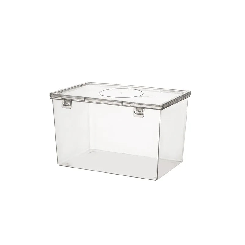 Household Storage Box Bread Container Kitchen Dispenser Baking Cake Container Sealed Box Refrigerator Transparent Storage Box