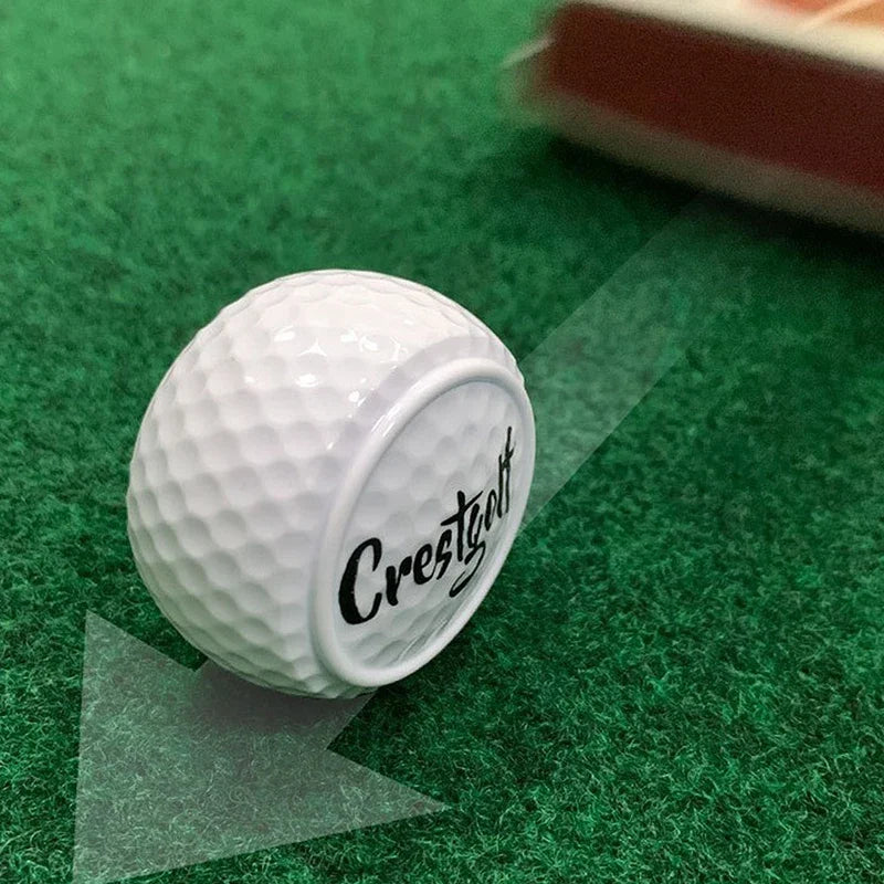 1Pcs Flat Golf Training Balls Flat Shape Golf Ball Two Layer Driving Balls Golf Practice Balls For Swing Putter