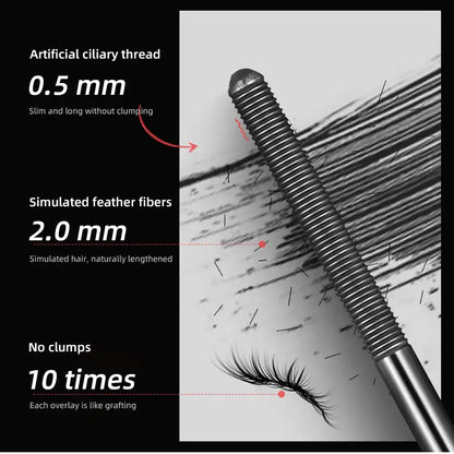 Black Mascara Eyelashes Mascara 4D Silky Eyelashes Lengthening Eyelashes Makeup Waterproof Mascara Volume Eye Cosmetics