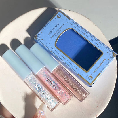 Eye shadow liquid pearlescent fine shiny film high gloss sleeping silkworm brightening liquid eye shadow