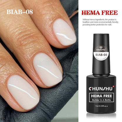 CHUNSHU HEMA Free Construction Gel For Nail Extension 7ml Medium Thick Pink French Self Leveling Builder Nail Gel In A Bottle