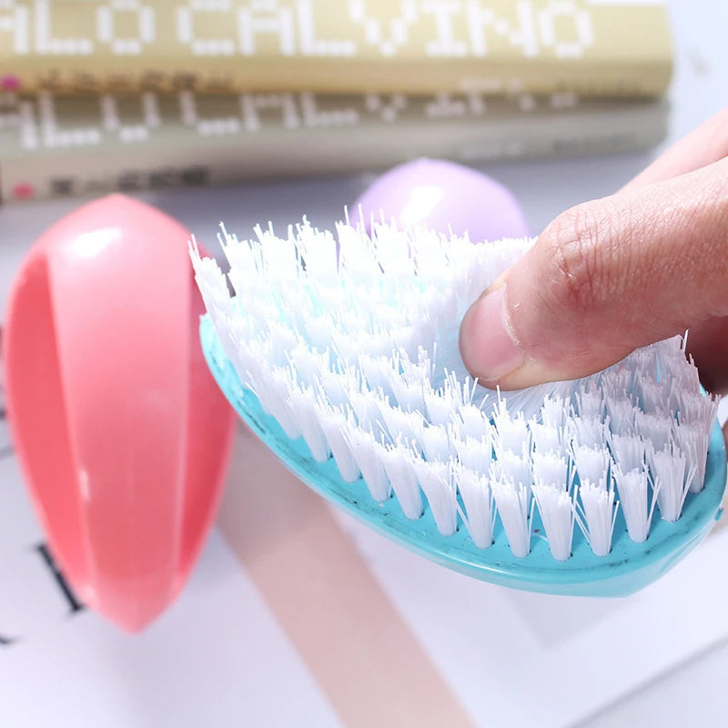 Household Cleaning Brush Candy-colored Laundry Brush Egg-shaped Shoe Brush Universal Cleaning Brush Clothing Brush Cleaning Tool