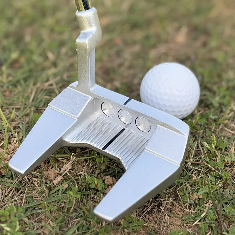 1pc Golf club with reclining pattern design, size 32-36 inches, equipped with protective cover, detachable counterweight