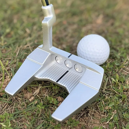 1pc Golf club with reclining pattern design, size 32-36 inches, equipped with protective cover, detachable counterweight