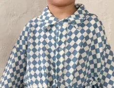 2025 Spring Kids Sets Clothes Children Clothing Suit Baby Boy Girl Fashion Cotton Linen Plaid Blouse+Pants Jumpsuit 2pcs Outfits