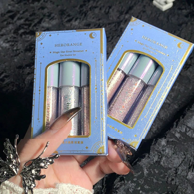 Eye shadow liquid pearlescent fine shiny film high gloss sleeping silkworm brightening liquid eye shadow