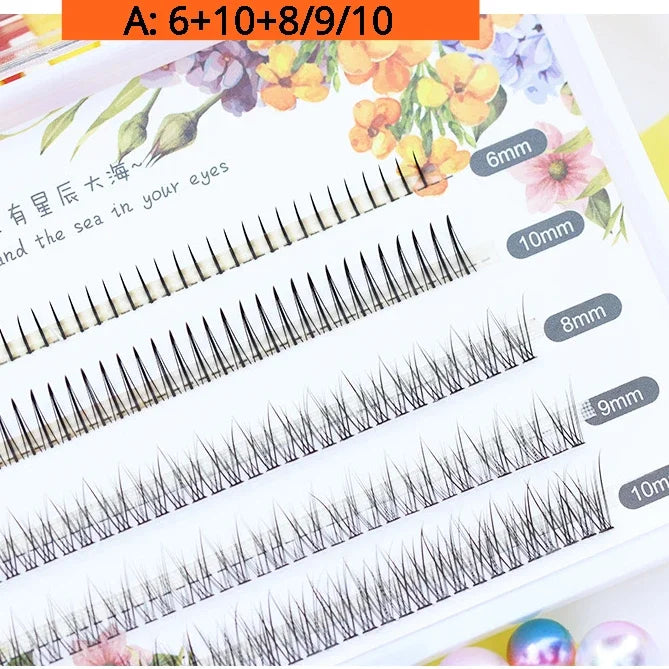 Dream Deer A/M Type A False Eyelashes 8-12mm Mix Fake Lashes Natural Fairy Lash Korean Makeup Individual Cluster Eye Lashes