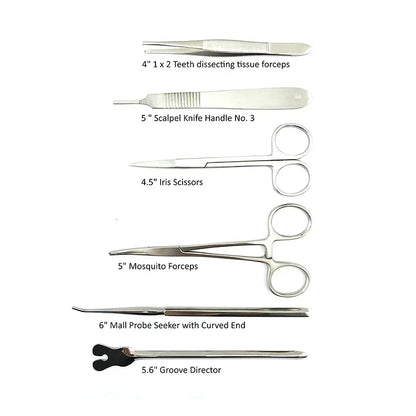 22PCS Premium Dental Surgical Suture Practice Kit - Stainless Steel Dissection Set for Medical Students