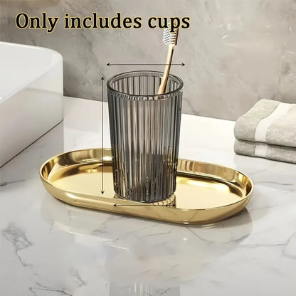 Japanese style design household items - mouthwash, toothbrush, travel supplies, bathroom supplies - couple set brush cup