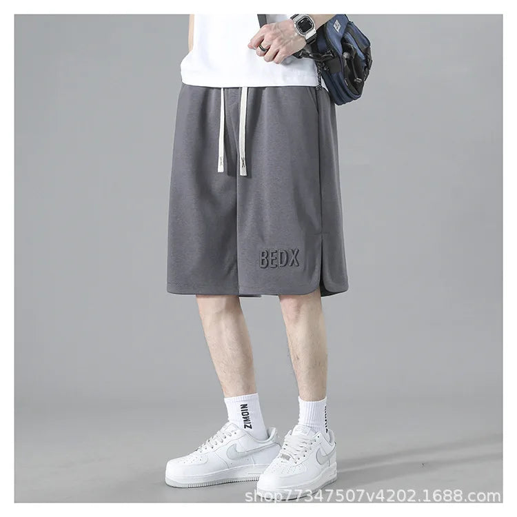 2025 Men Casual Shorts in Summer New Style Trendy Loose Sports Wear Five-point Mid-size Pants