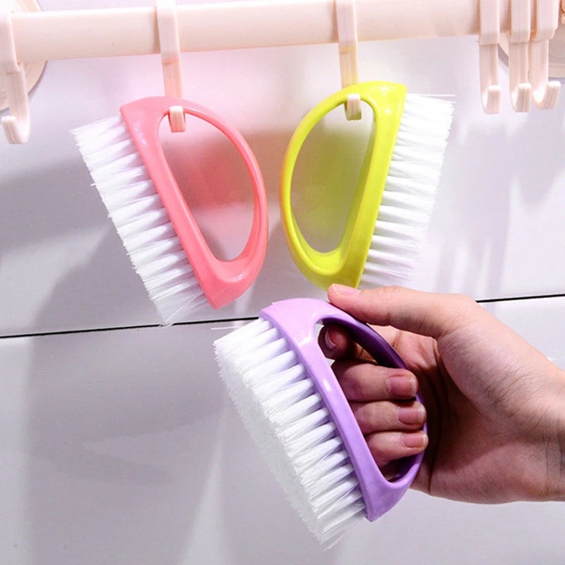 Household Cleaning Brush Candy-colored Laundry Brush Egg-shaped Shoe Brush Universal Cleaning Brush Clothing Brush Cleaning Tool