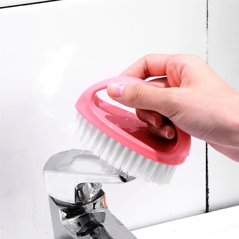 Household Cleaning Brush Candy-colored Laundry Brush Egg-shaped Shoe Brush Universal Cleaning Brush Clothing Brush Cleaning Tool