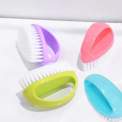 Household Cleaning Brush Candy-colored Laundry Brush Egg-shaped Shoe Brush Universal Cleaning Brush Clothing Brush Cleaning Tool