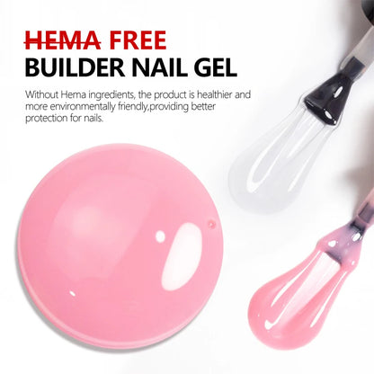 CHUNSHU HEMA Free Construction Gel For Nail Extension 7ml Medium Thick Pink French Self Leveling Builder Nail Gel In A Bottle