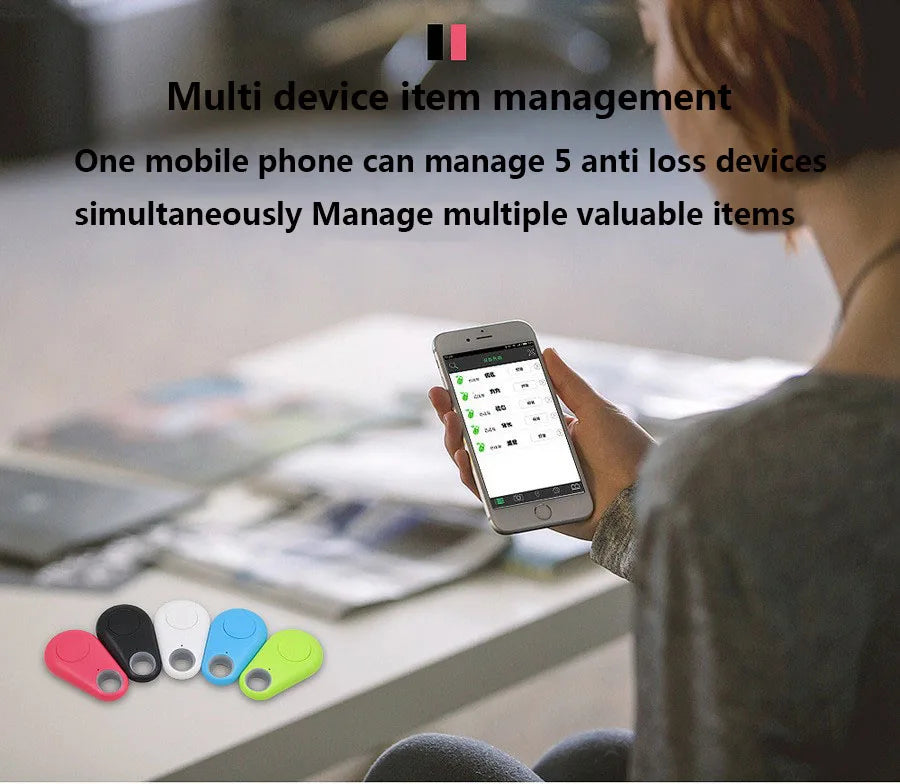 Mini Smart Pets Cat Accessories Bluetooth 5.0 GPS Tracker Anti-lost Alarm Tag Wireless Child Bag Wallet Keychains Locator