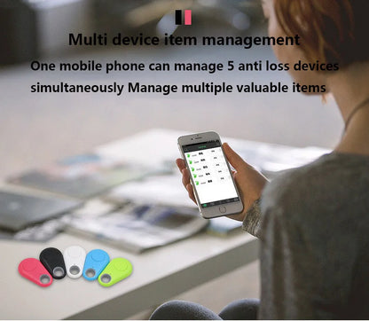 Mini Smart Pets Cat Accessories Bluetooth 5.0 GPS Tracker Anti-lost Alarm Tag Wireless Child Bag Wallet Keychains Locator