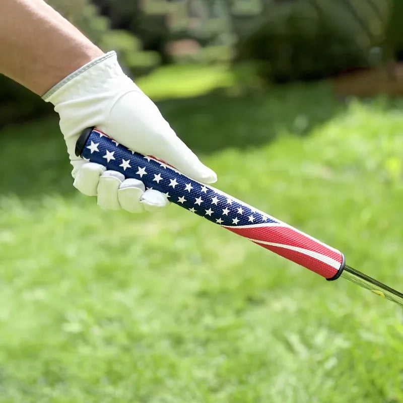 1pc Golf club with reclining pattern design, size 32-36 inches, equipped with protective cover, detachable counterweight