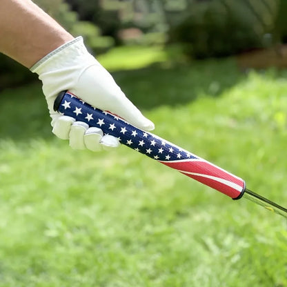 1pc Golf club with reclining pattern design, size 32-36 inches, equipped with protective cover, detachable counterweight