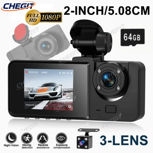 Dash Cam Camera Car HD 1080P Touch Night Vision Video Recorder Vehicle CAR DVR Black Box Driver Recorder Front and Rear Dashcam