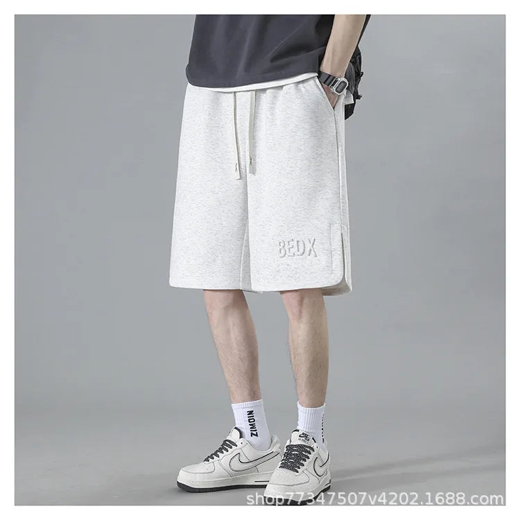 2025 Men Casual Shorts in Summer New Style Trendy Loose Sports Wear Five-point Mid-size Pants