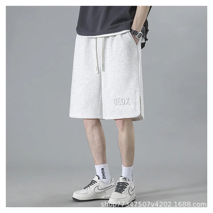 2025 Men Casual Shorts in Summer New Style Trendy Loose Sports Wear Five-point Mid-size Pants