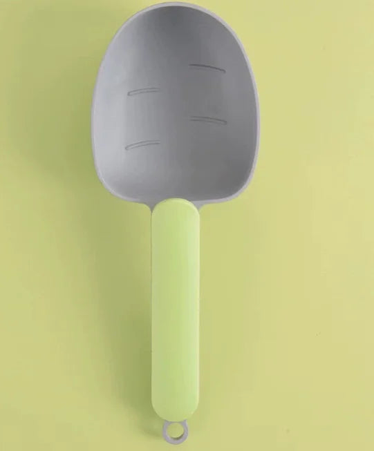 Pet Food Scoop with Ergonomic Bag Clip Handle for Cats Puppies and Small Dogs Measuring Scoop