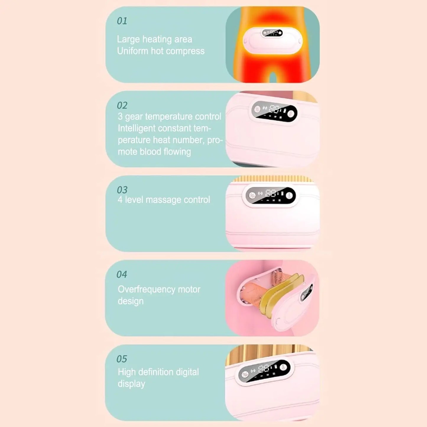 Infynex Lunara™ Relief Wireless Period Cramp Heating Pad