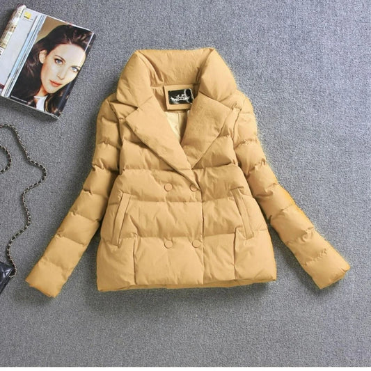 Winter Women Jacket Coat Cotton Clothing Short  New Slim Ladies Warm Parka Black Sutdent Clothes Winter Jacket Women Coat