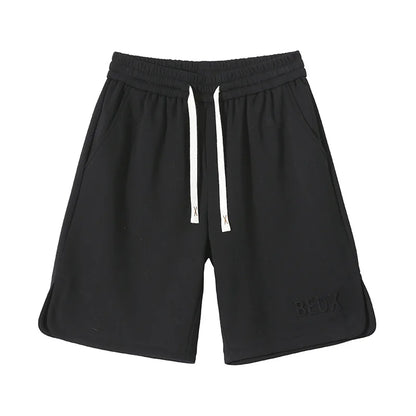 2025 Men Casual Shorts in Summer New Style Trendy Loose Sports Wear Five-point Mid-size Pants