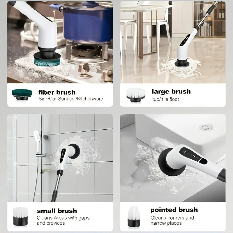 9 in 1 Multifunctional Handheld Electric Cleaning Brush