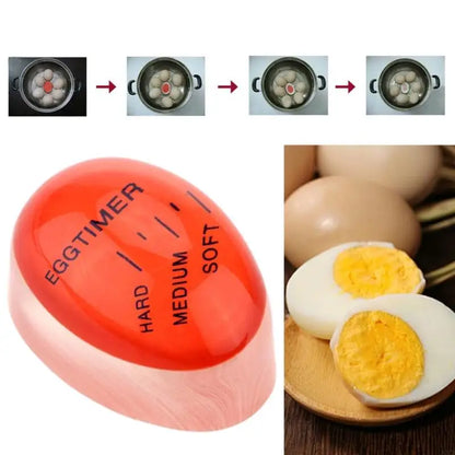 2025 New Essential Eggs Cooking Tool Effortless Eggs Timer Eggs Boiling Small Tool Color Changing Cooking Temperature Observer