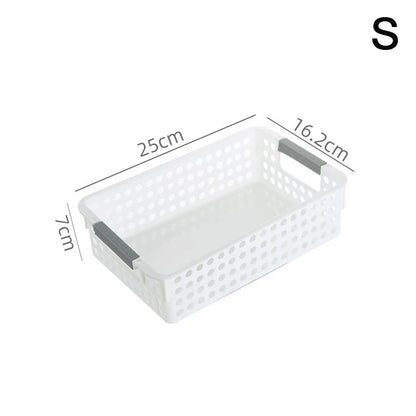 Household Hollow Out Storage Basket For Miscellaneous Toys And Cosmetics Desktop Minimalist Plastic Storage Basket