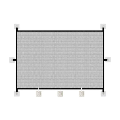 Portable Retractable Pet Barrier Fences Mesh Folding Pet Safety Gate with Hooks Anti-Escape Dog Isolation Gate Cat Accessories