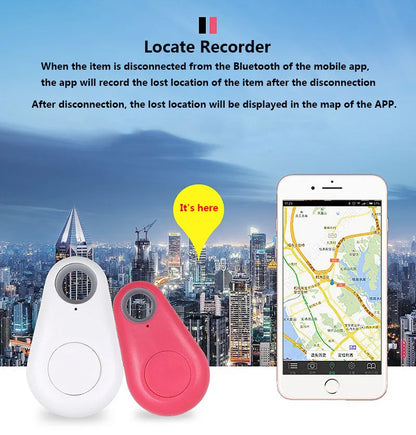 Mini Smart Pets Cat Accessories Bluetooth 5.0 GPS Tracker Anti-lost Alarm Tag Wireless Child Bag Wallet Keychains Locator