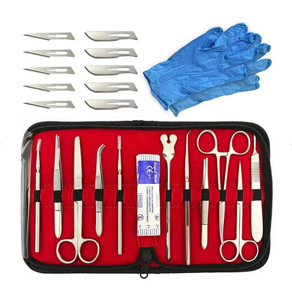 22PCS Premium Dental Surgical Suture Practice Kit - Stainless Steel Dissection Set for Medical Students